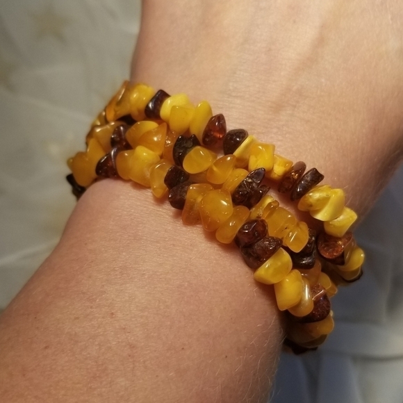 VTG Raw Butterscotch Rootbeer Amber Necklace - Picture 2 of 8